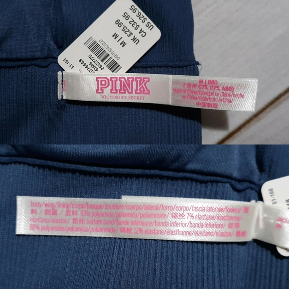 NWT *2* VS PINK Seamless Halter Bra Tops - Picture 11 of 13